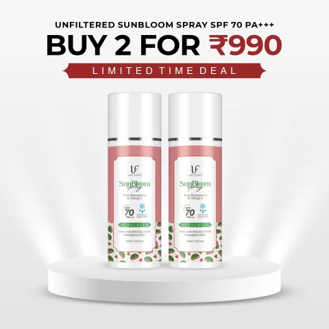 Sun Bloom Sunscreen Spray (SPF 70 PA+++ | UVA-UVB protection) 50ml - Combo (Pack of 2)